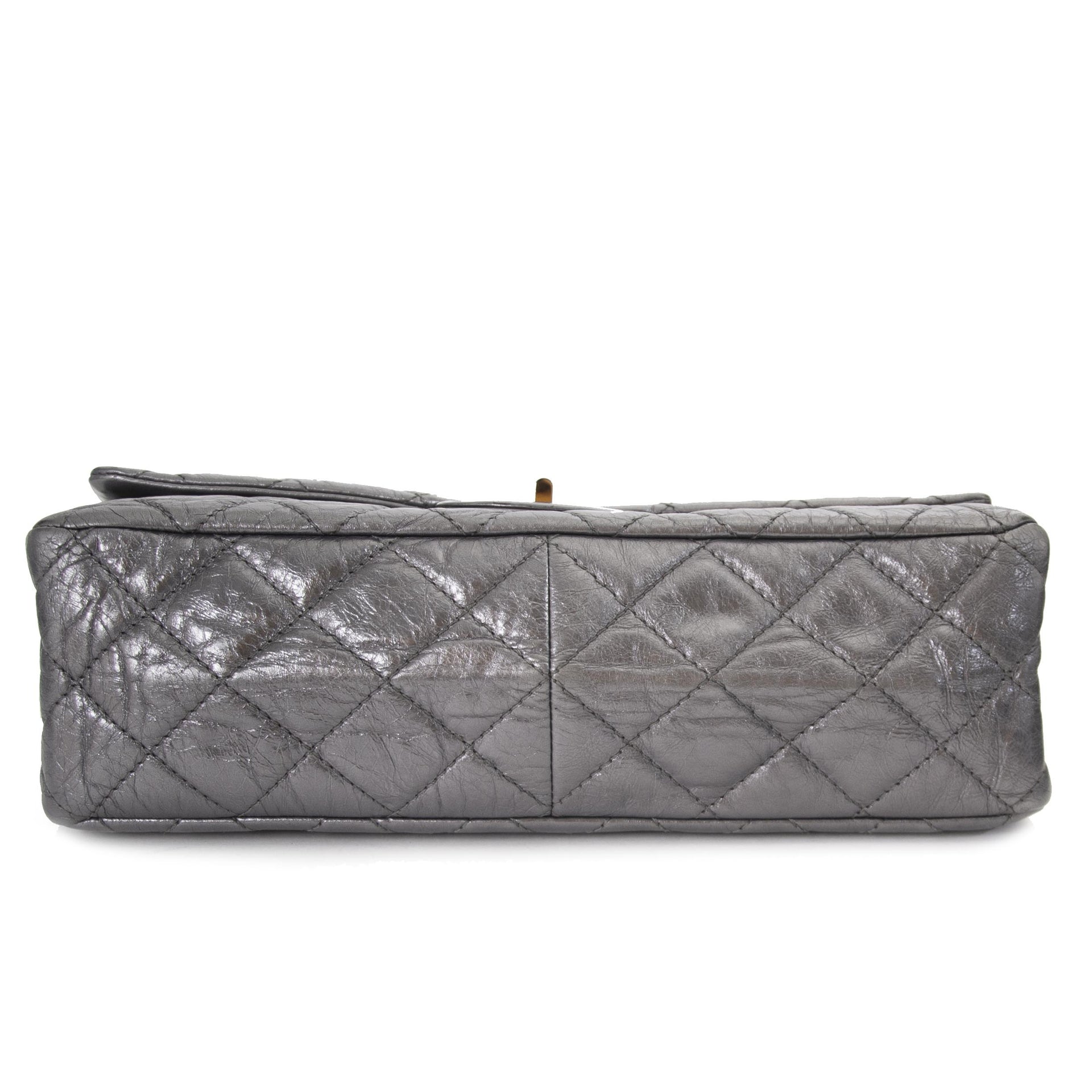 Chanel Metallic Silver 2.55 Reissue 227 Flap Bag