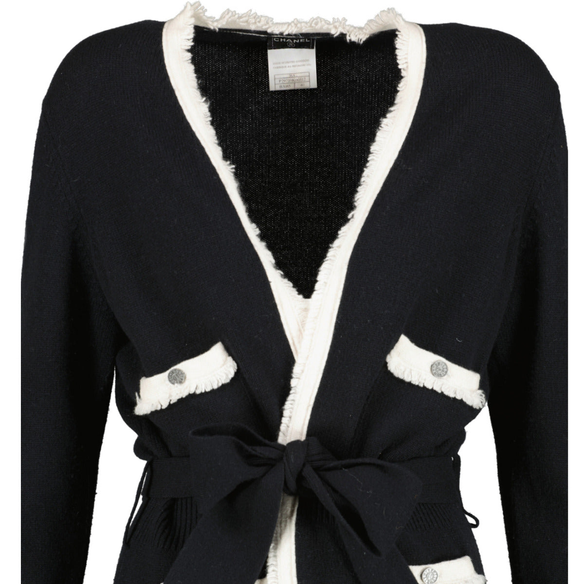 Chanel Black Cashmere Cardigan - FR40