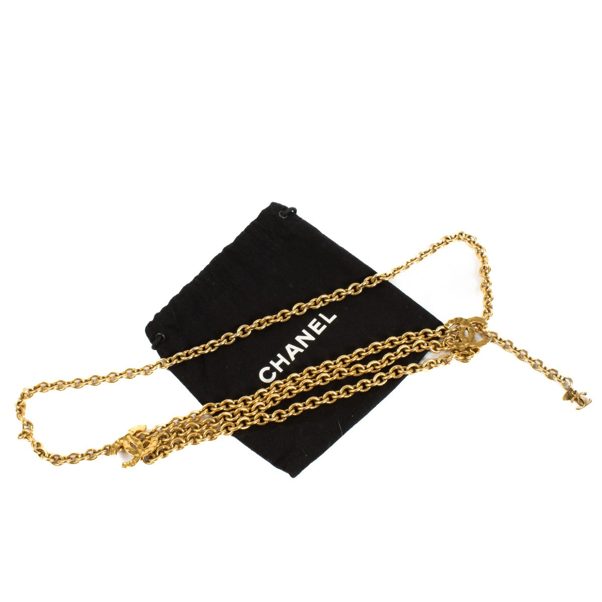 Chanel Vintage Gouden CC Kettingriem