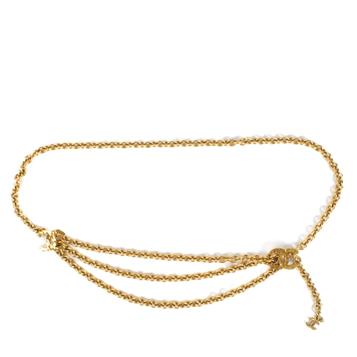 Chanel Vintage Gouden CC Kettingriem