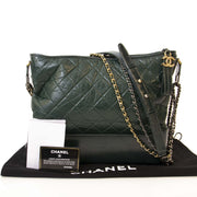 Chanel Green Gabrielle Hobo Bag Medium