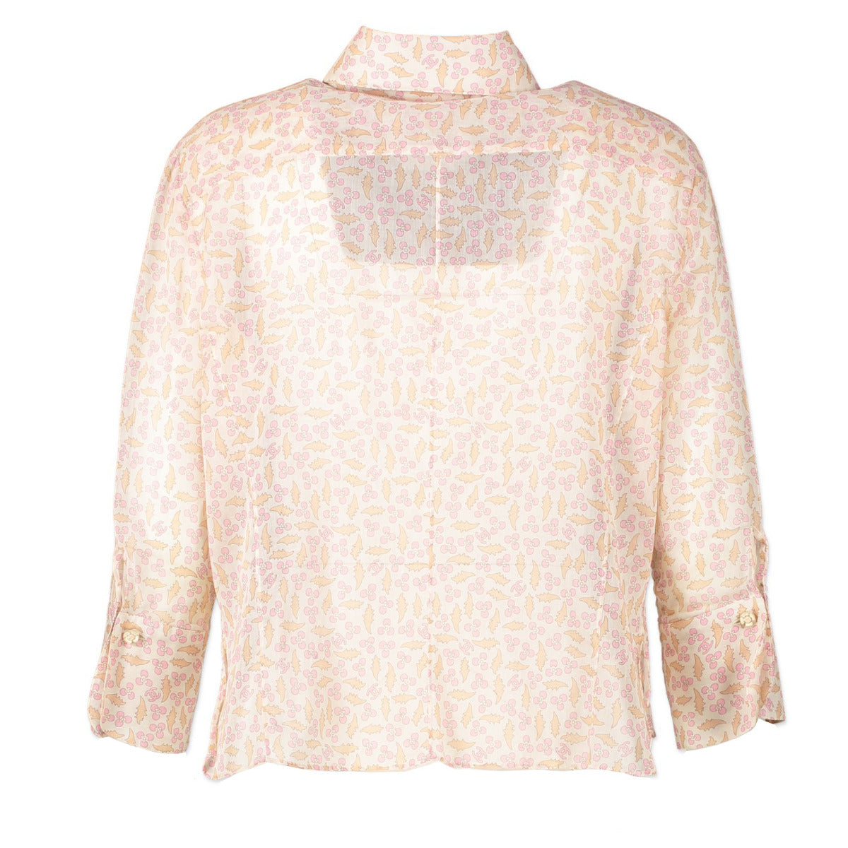 Chanel Camelia Cotton Shirt - size FR42