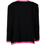 Chanel Black Pink Trim Jacket te koop bij Labellov in Antwerpen