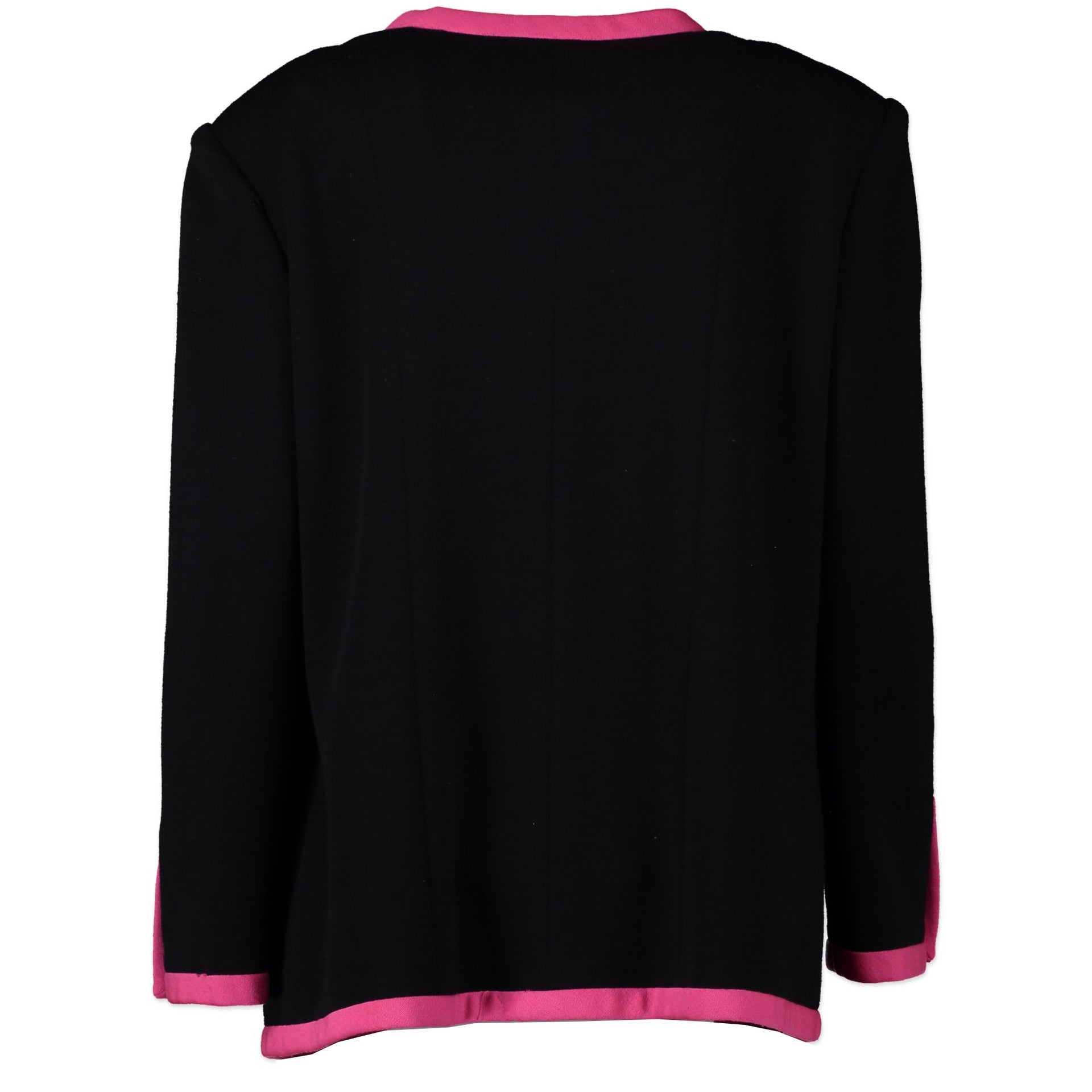 Chanel Black Pink Trim Jacket te koop bij Labellov in Antwerpen