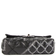 Buy and sell your Chanel Small Black Quilted Tweed/Leather Patchwork Stitch Flap Bag