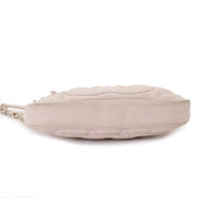 Chanel Light Pink Quilted Caviar Nubuck Pochette Shoulder Bag