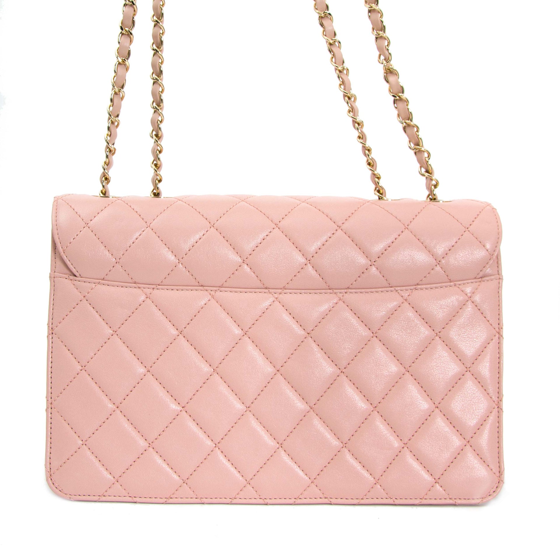 acheter en ligne pour le meilleur prix Chanel Pink Sheepskin Flap Bag