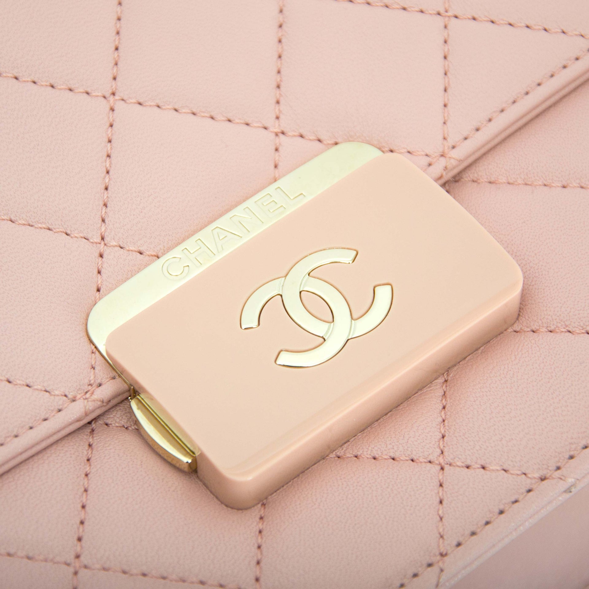 shop safe online your Chanel Pink Sheepskin Flap Bag