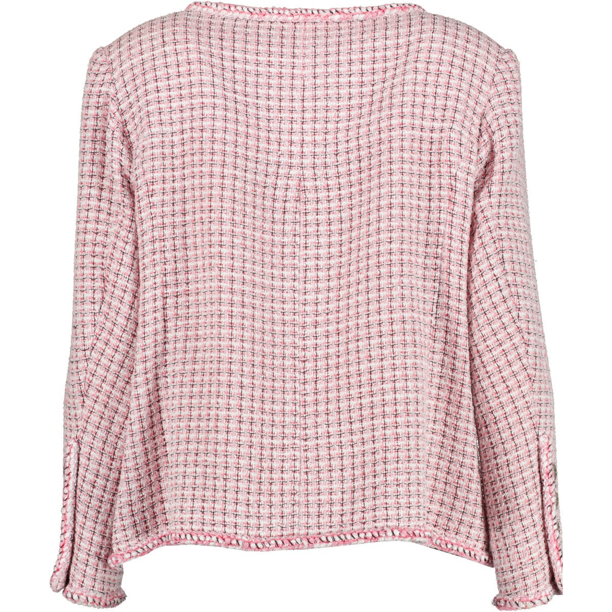 shop authentic second hand luxury designer Chanel Pink Double Breasted Tweed Jacket at Labellov