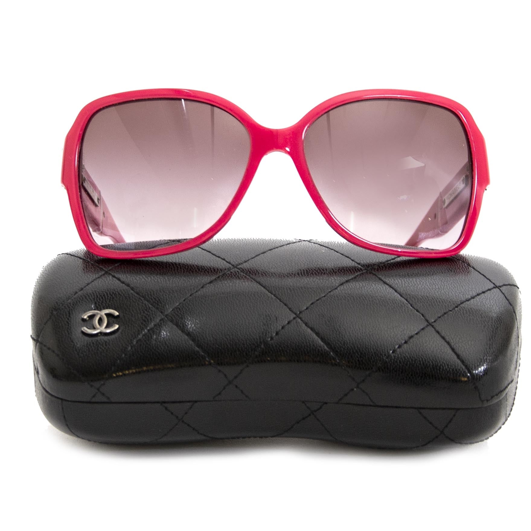 Chanel Patent Leather Pink Sunglasses buy and sell your designer accessories online