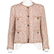 Chanel Spring 2006 Tweed Fringed Metallic Classic Jacket