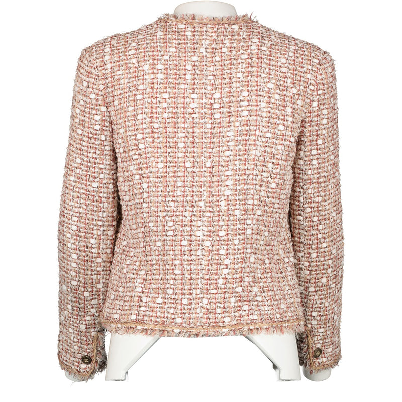 Chanel Spring 2006 Tweed Fringed Metallic Classic Jacket