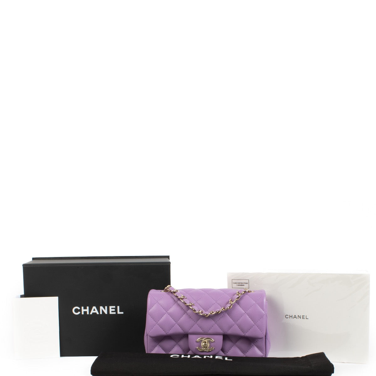 Shop 100% authentic second hand Chanel 22S Purple Lambskin Mini Classic Flap Bag on Labellov.com