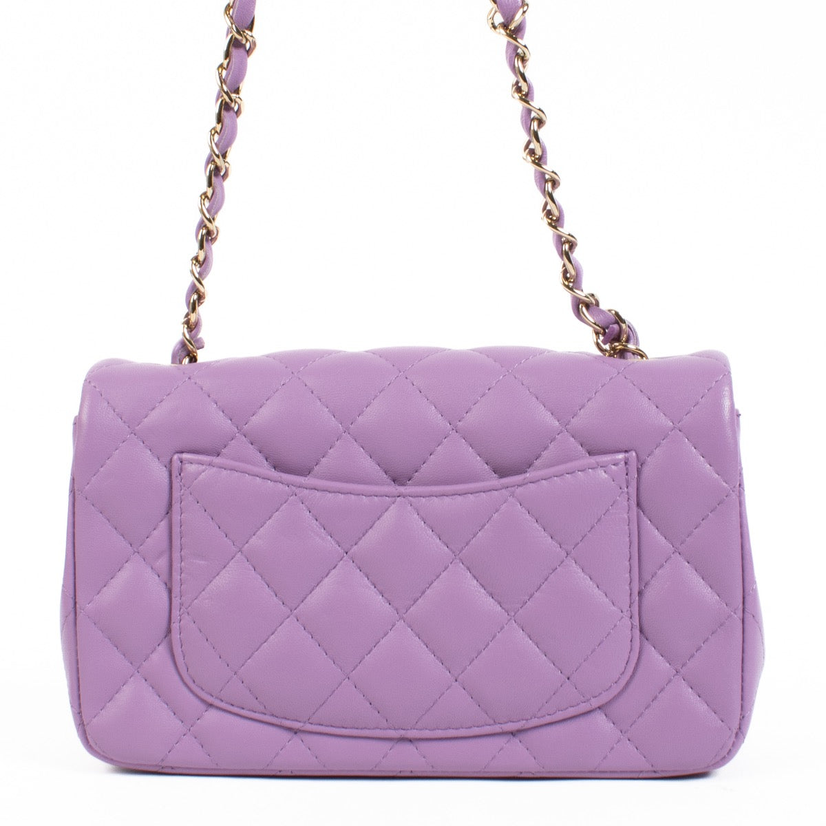 Shop 100% authentic second hand Chanel 22S Purple Lambskin Mini Classic Flap Bag on Labellov.com
