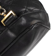 shop safe online your secondhand Chanel Vintage Black Quilted Leather Backpack