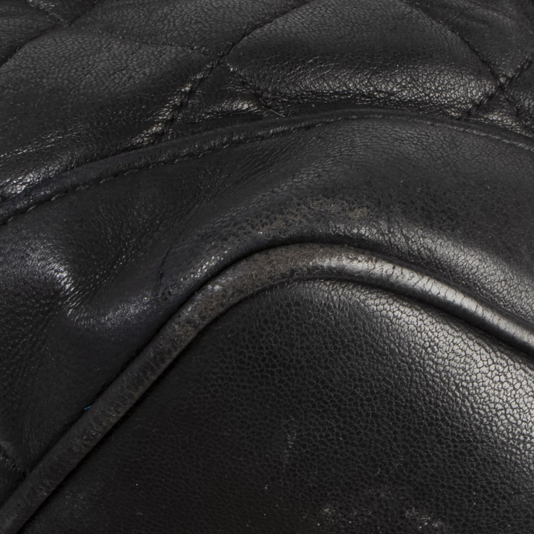 skip the waiting list shop safe online your secondhand Chanel Vintage Black Quilted Leather Backpack