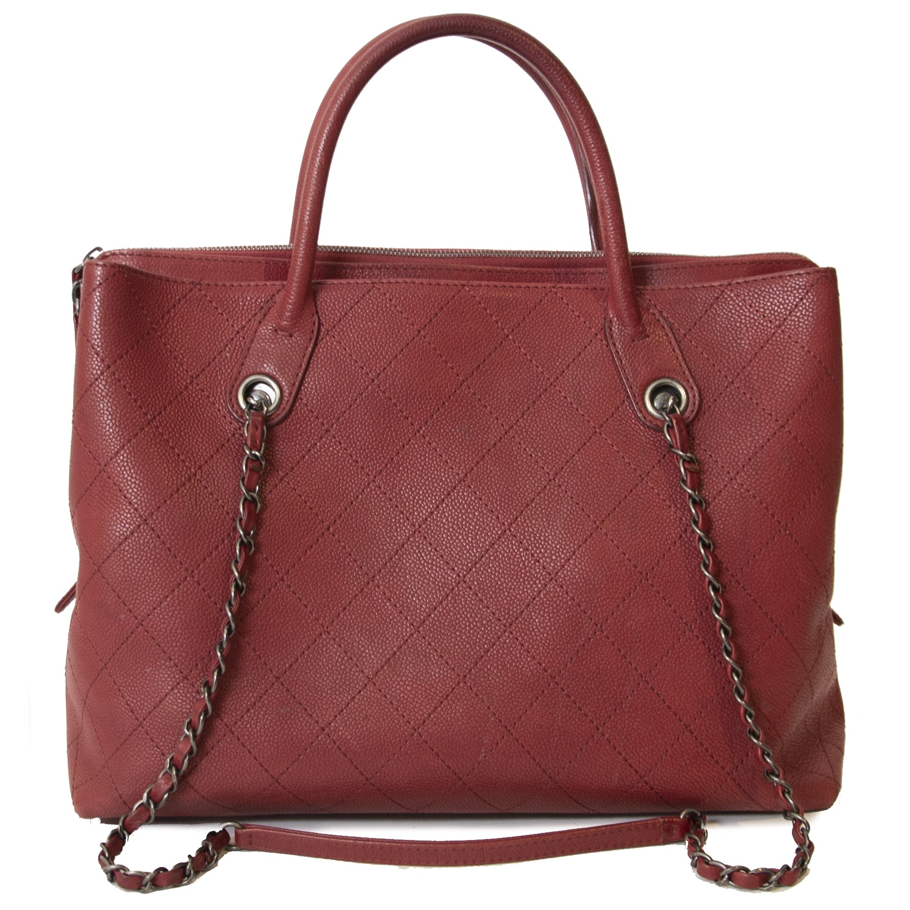 op zoek naar een Chanel Grained Vegetal Calfskin Shopping Tote ? nu te koop bij labellov.com