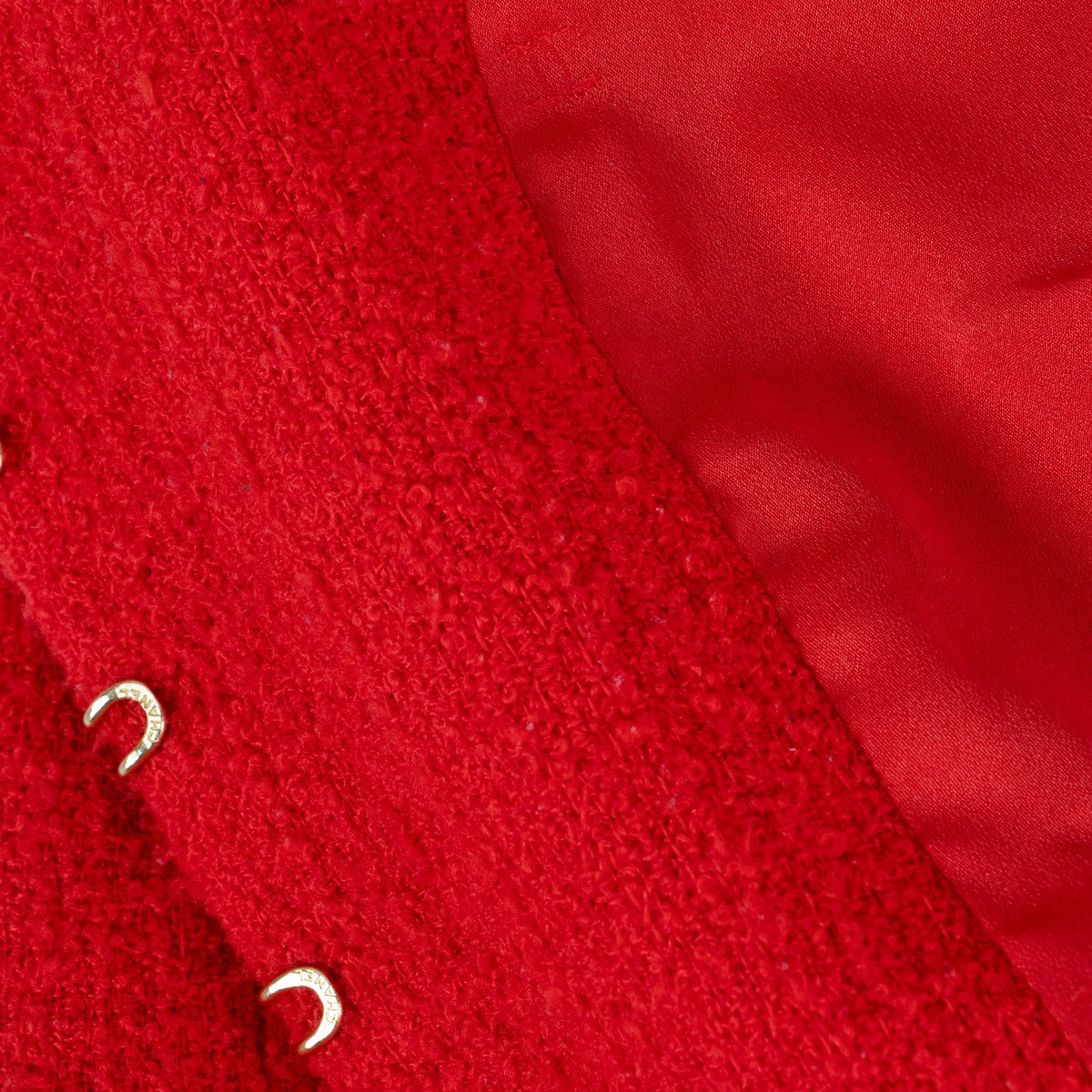 Chanel Herfst 1996 Rood Tweed Jasje
