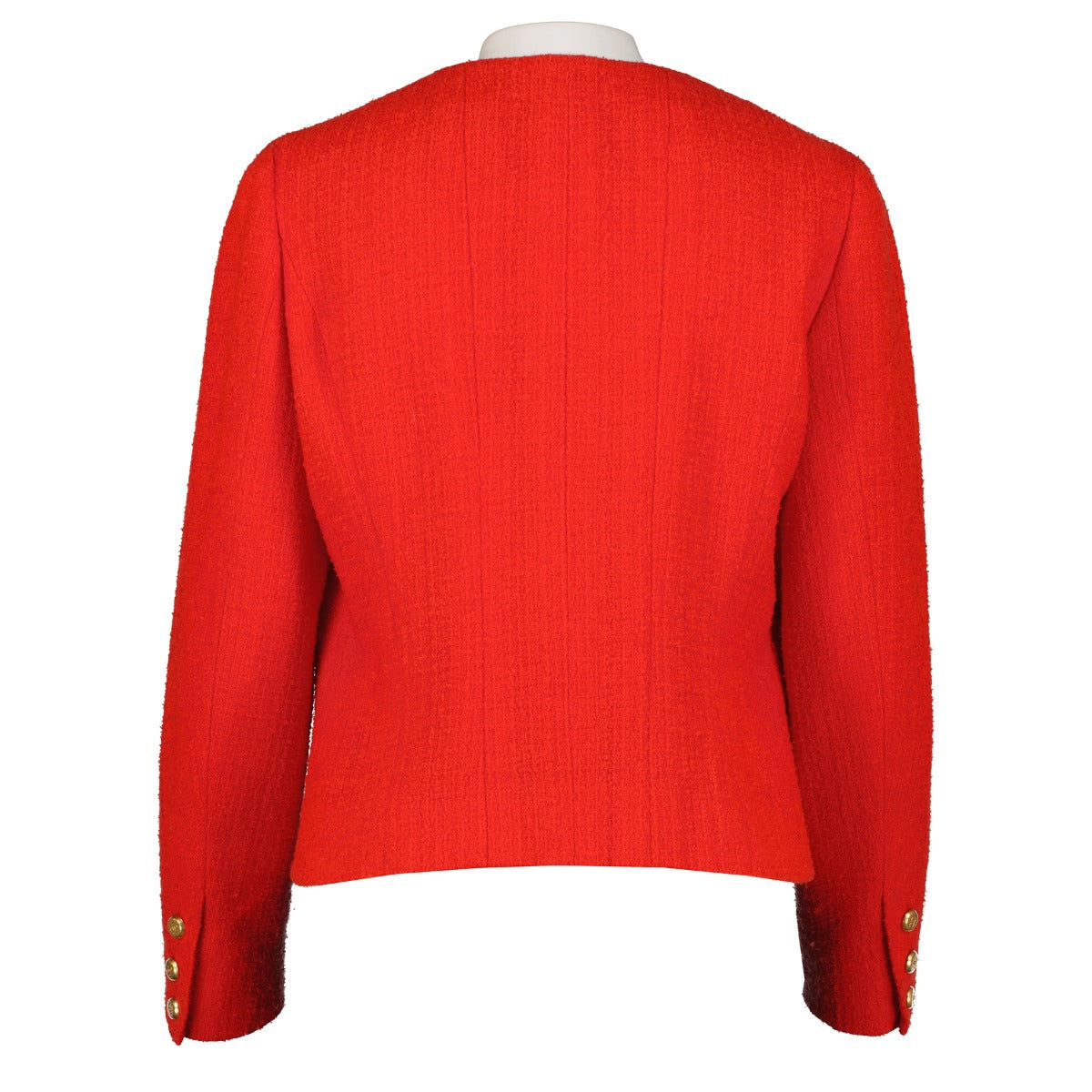 Chanel Fall 1996 Red Tweed Jacket