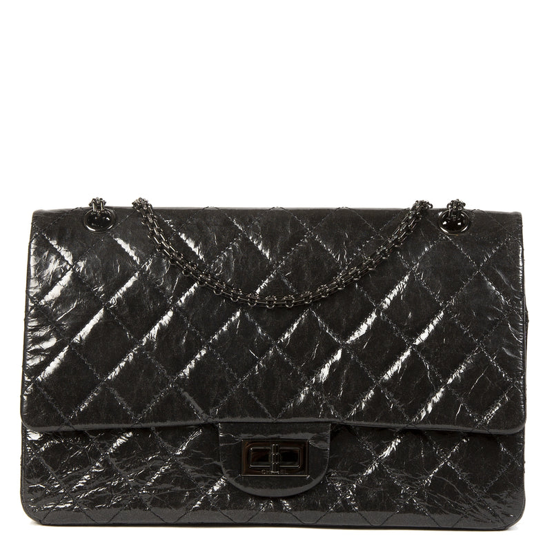 Chanel 2.55 Reissue Glazed Calfskin So Black 277 Bag te koop bij labellov tweedehands luxe
