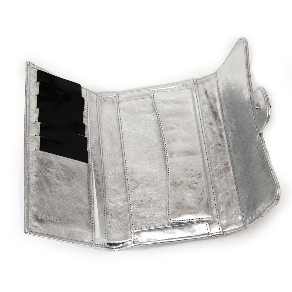 koop veilig online nieuwe Chanel Silver 2,55 Wallet 100% authentiek webshop en boetiek Antwerpen