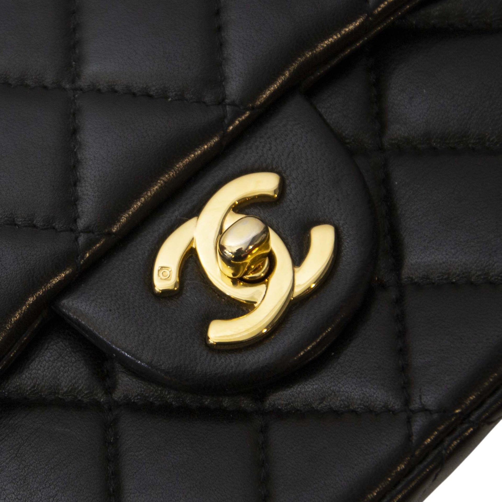 vintage seventies Chanel Vintage Black Small Classic Double Flap Bag
