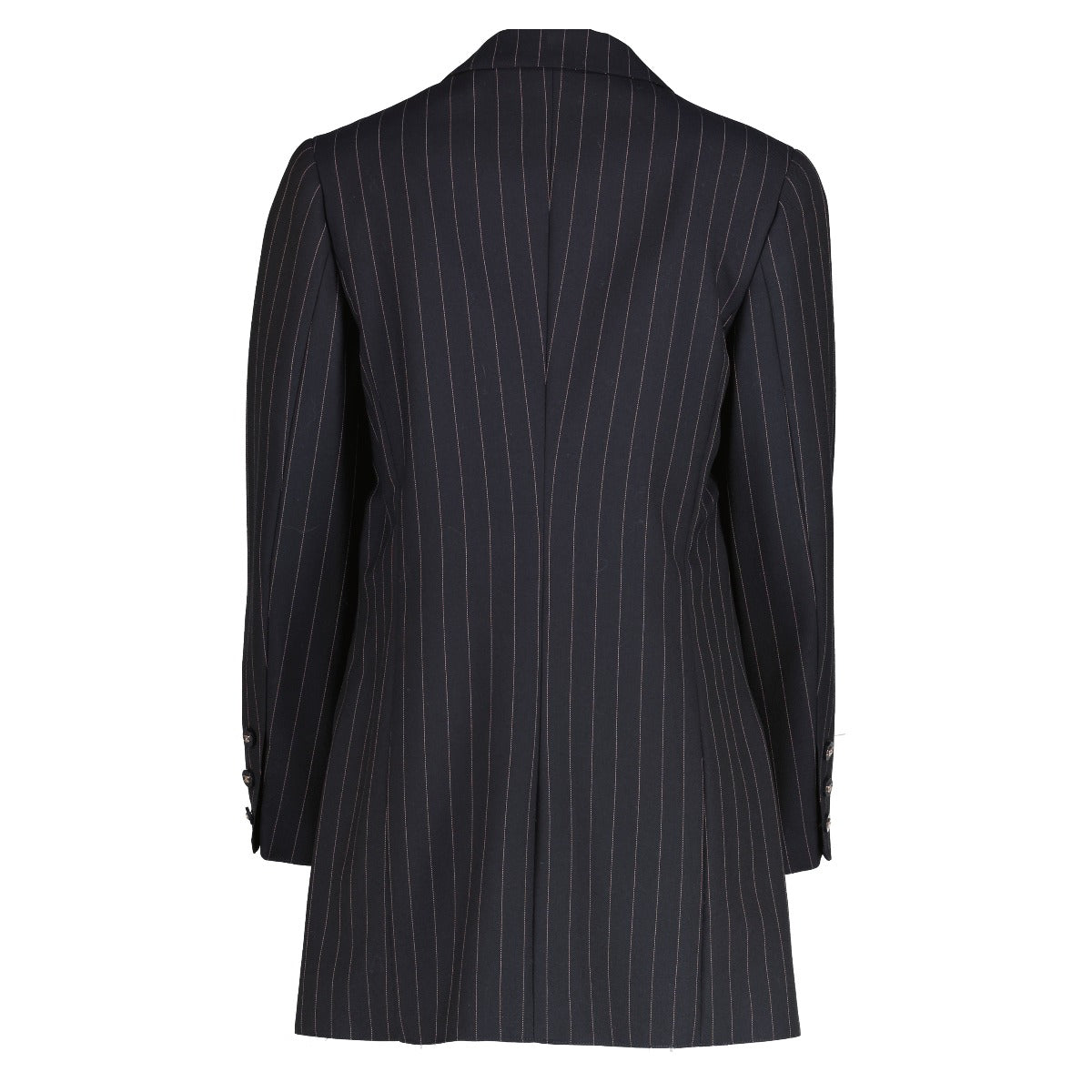 Chanel 96P Black Pinstripe Jacket