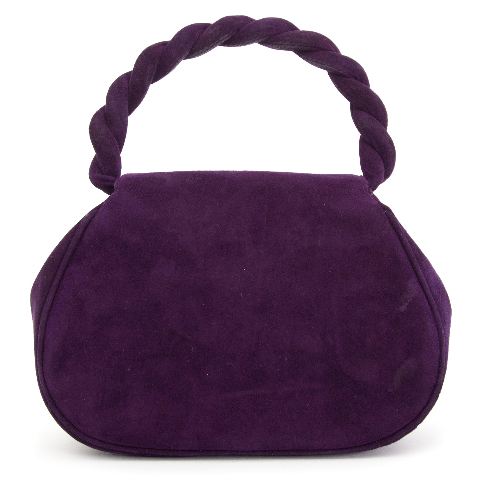 acheter en ligne pour le meilleur prix Chanel Vintage Purple Suede Mini Bag