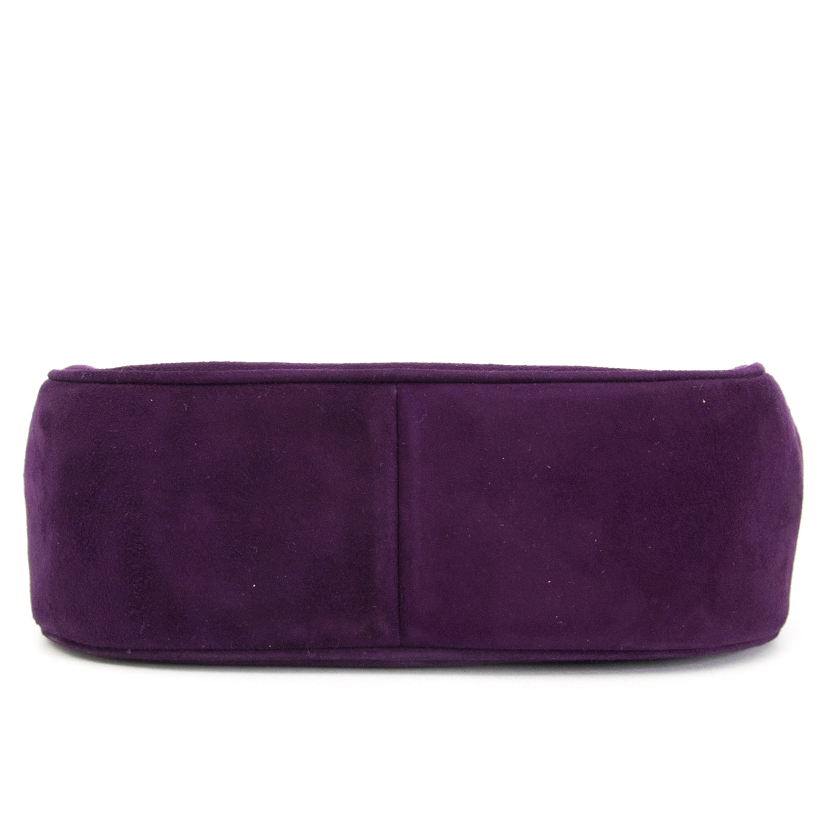 shop safe online your Chanel Vintage Purple Suede Mini Bag