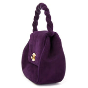 koop online jouw tweedehands Chanel Vintage Purple Suede Mini Bag