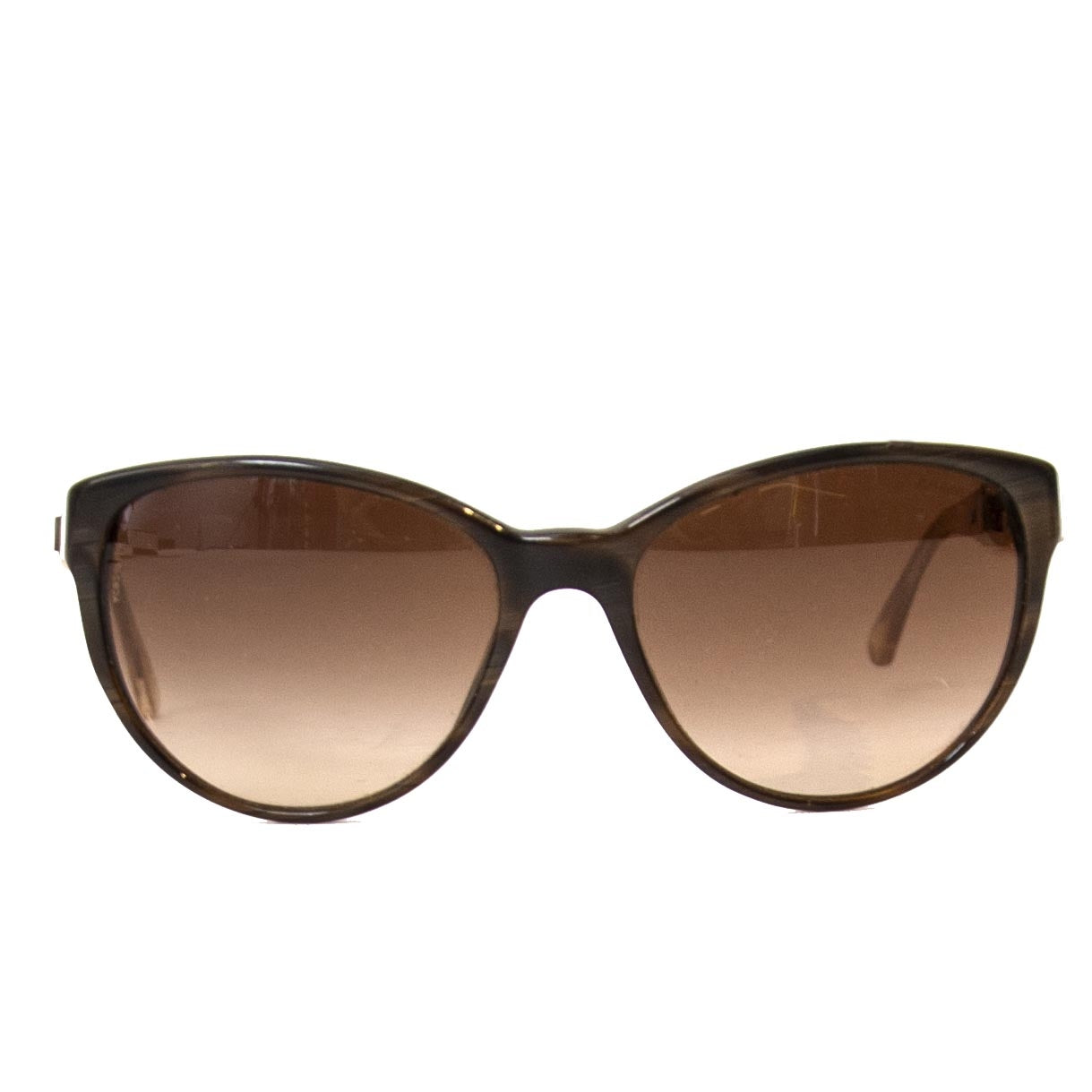 koop veilig online tegen de beste prijs Chanel Brown Chain Sunglasses