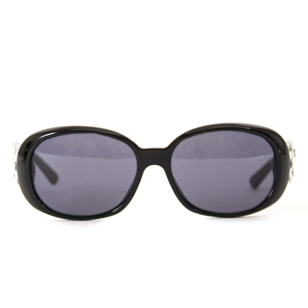 Chanel Black Frame Camellia Flower Sunglasses – Labellov