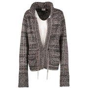 Chanel 2011 Grey Cashmere Bijoux Chain Cardigan - Size 40