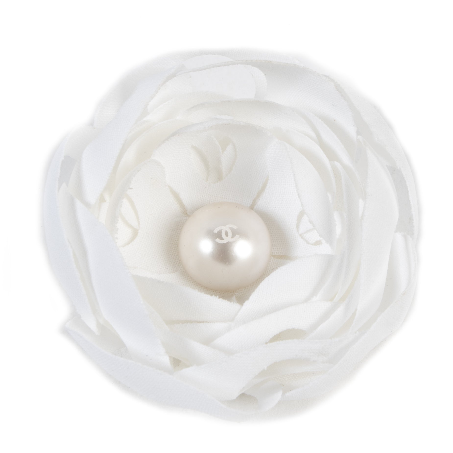Chanel White Camelia Flower Brooch – Labellov