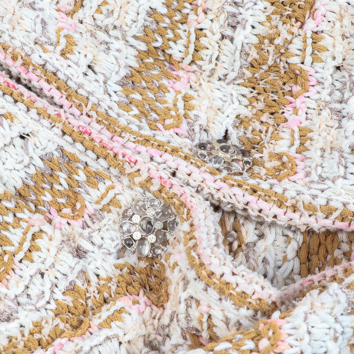 Cardigan Chanel Croisière 2015 en tweed multicolore - Taille 36