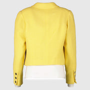 Authentic preloved Chanel 97C Yellow Tweed Jacket on labellov.com