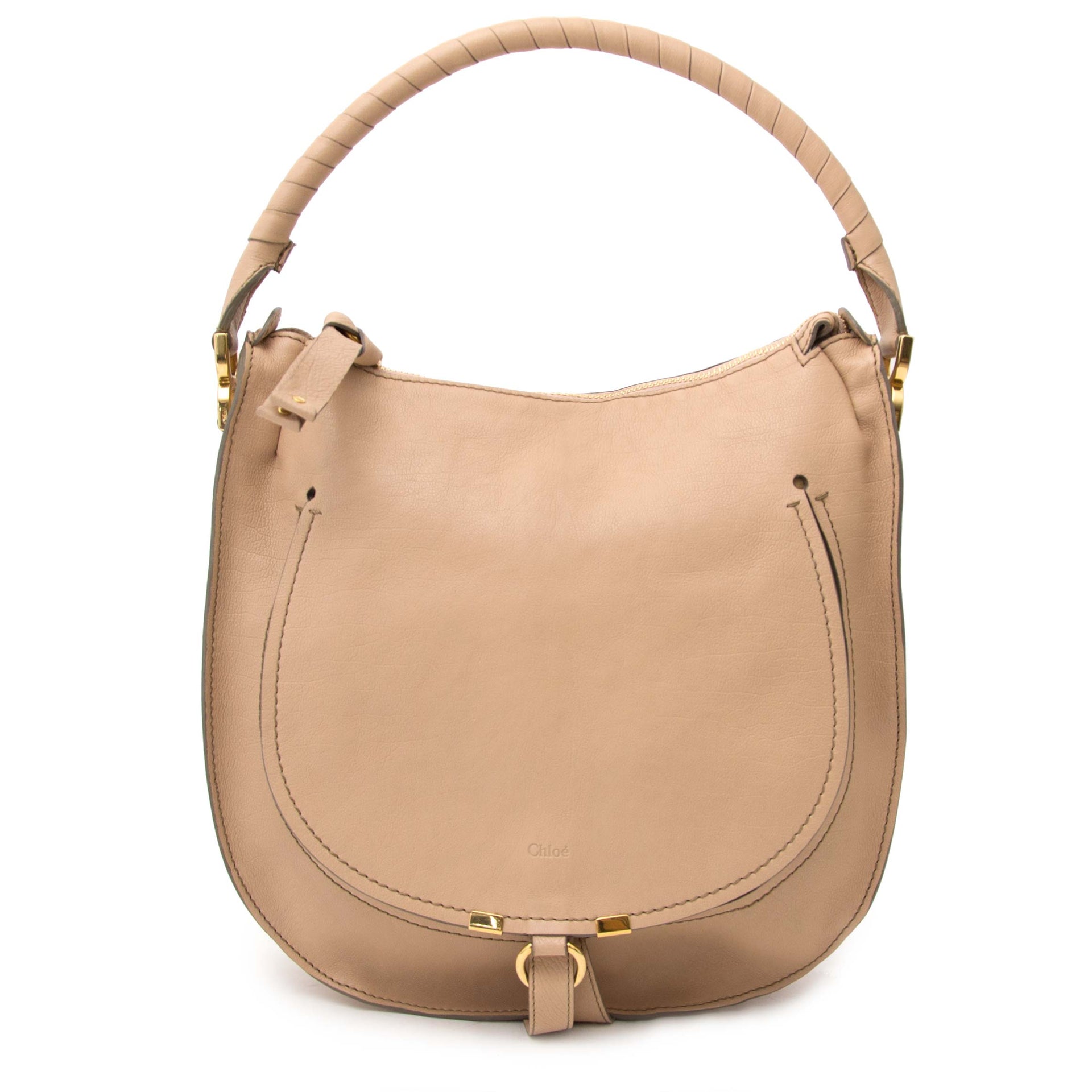 Buy your authentic Chloé Marcie Hobo Bag Nude for the best price available online at Labellov