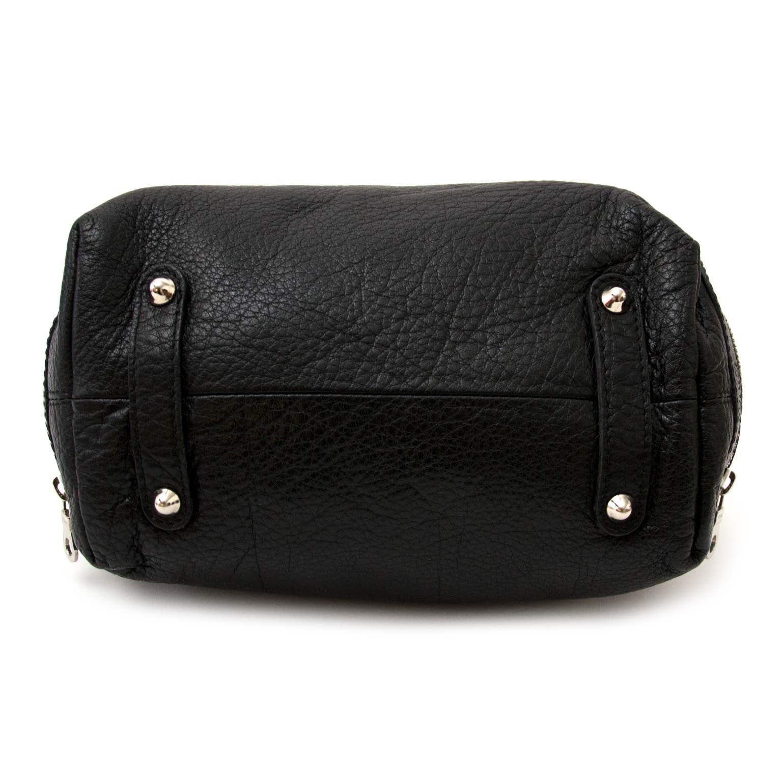 chloé black leather buckle bag now for sale at labellov vintage fashion webshop belgium