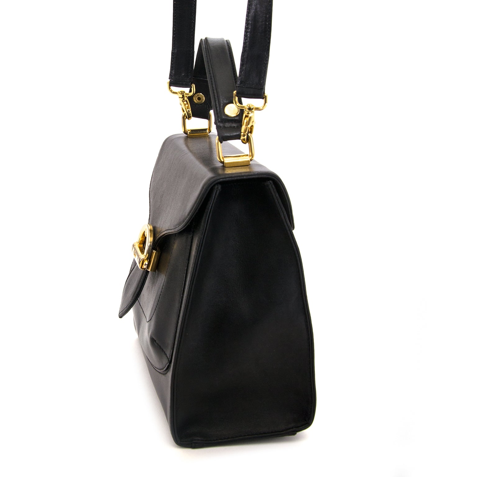 chloé black square crossbody bag now for sale at labellov vintage fashion webshop belgium