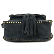 Chloé hudson small blue suede crossbody bag now for sale at labellov vintage fashion webshop belgium