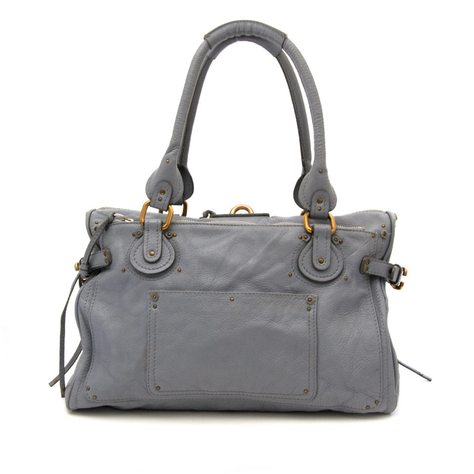 Looking for a designer handbag? Buy your Chloé Babyblue Paddington Satchel Shoulder Bag for the best price online.
