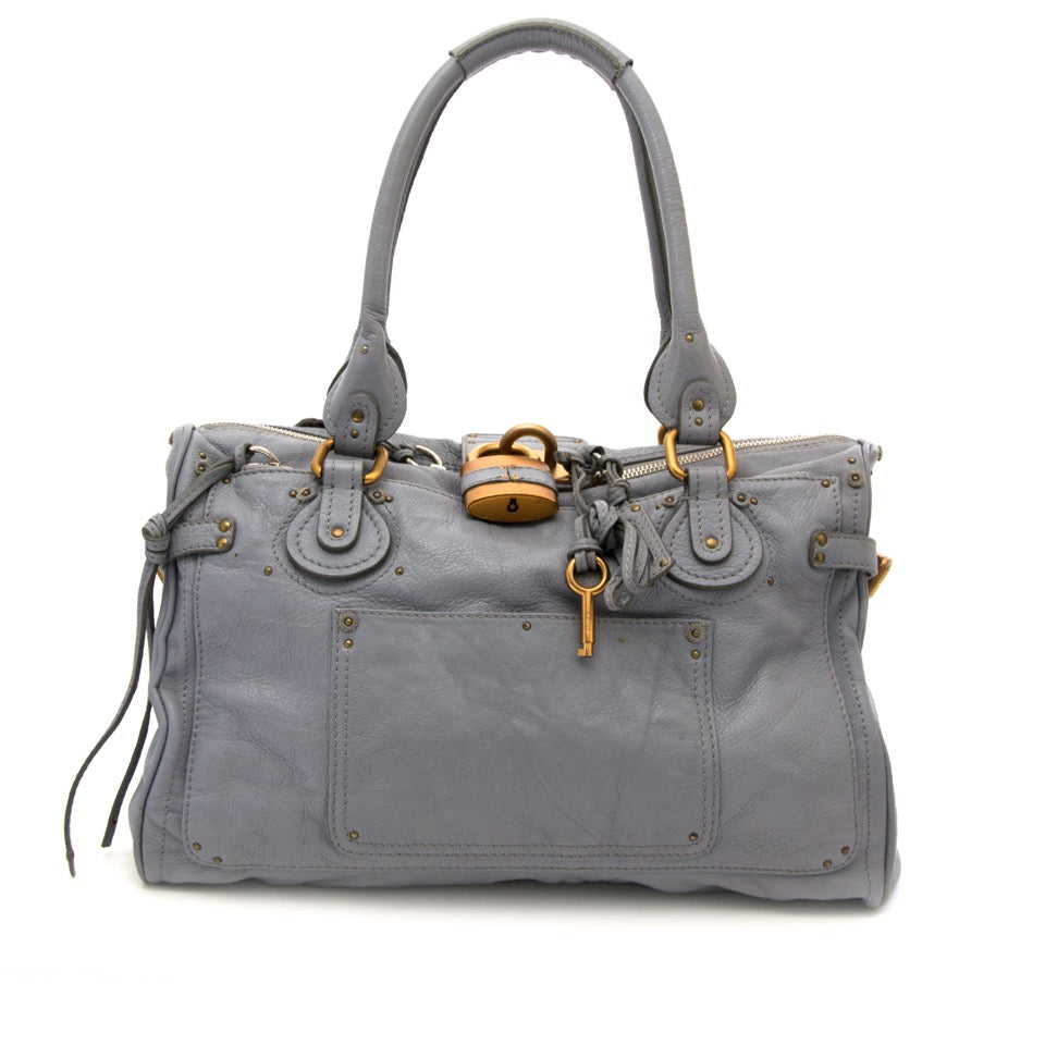 Koop en verkoop uw lichtblauwe Chloé paddington handtas aan de beste prijs van 2016 bij tweedehands luxe webshop Labellov