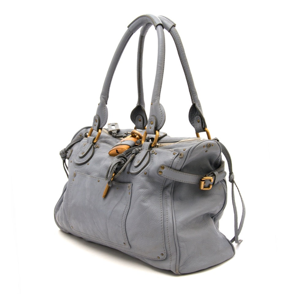 Koop en verkoop uw lichtblauwe Chloé babyblue paddington handtas aan de beste prijs bij Labellov