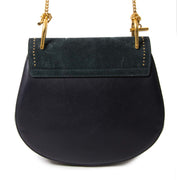 chloé drew studded suede and leather shoulder bag at labellov vintage fashion webshop belgium