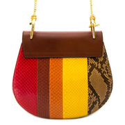 chloé drew multicolor python crossbody tas nu te koop bij labellov vintage mode webshop belgië