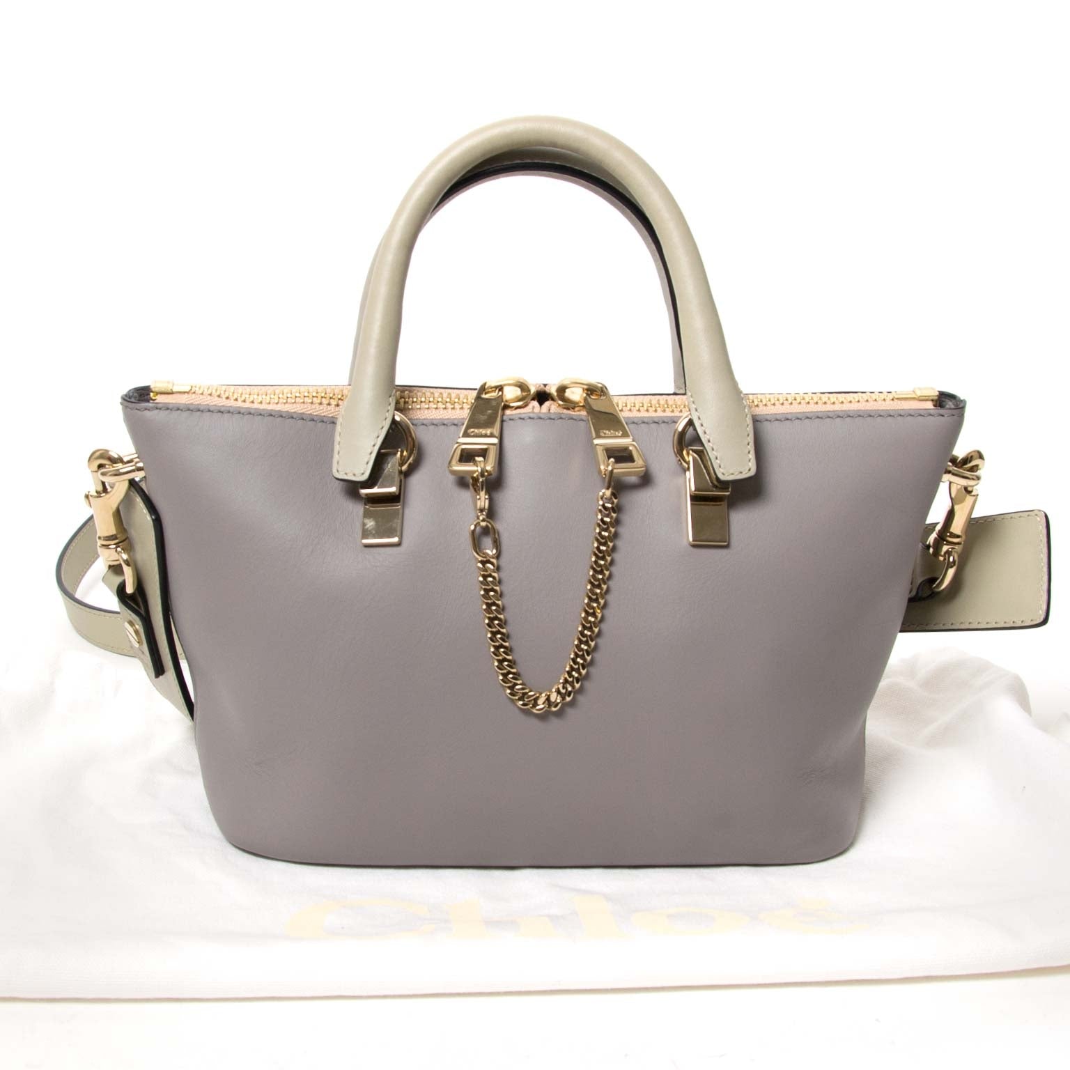 chloé mini grey baylee bag now for sale at labellov vintage fashion webshop belgium