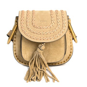 Chloe Hudson Mini Sand Suede Cross Body Bag for sale at Labellov secondhand luxury