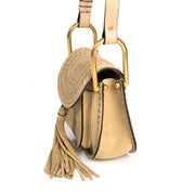 Chloe Hudson Mini Sand Suede Cross Body Bag