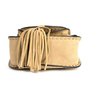 Chloe Hudson Mini Sand Suede Cross Body Bag