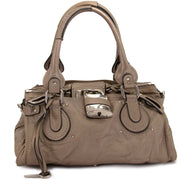 koop authentieke Chloé Taupe Paddington Bag nu bij labellov vintage winkel antwerpen